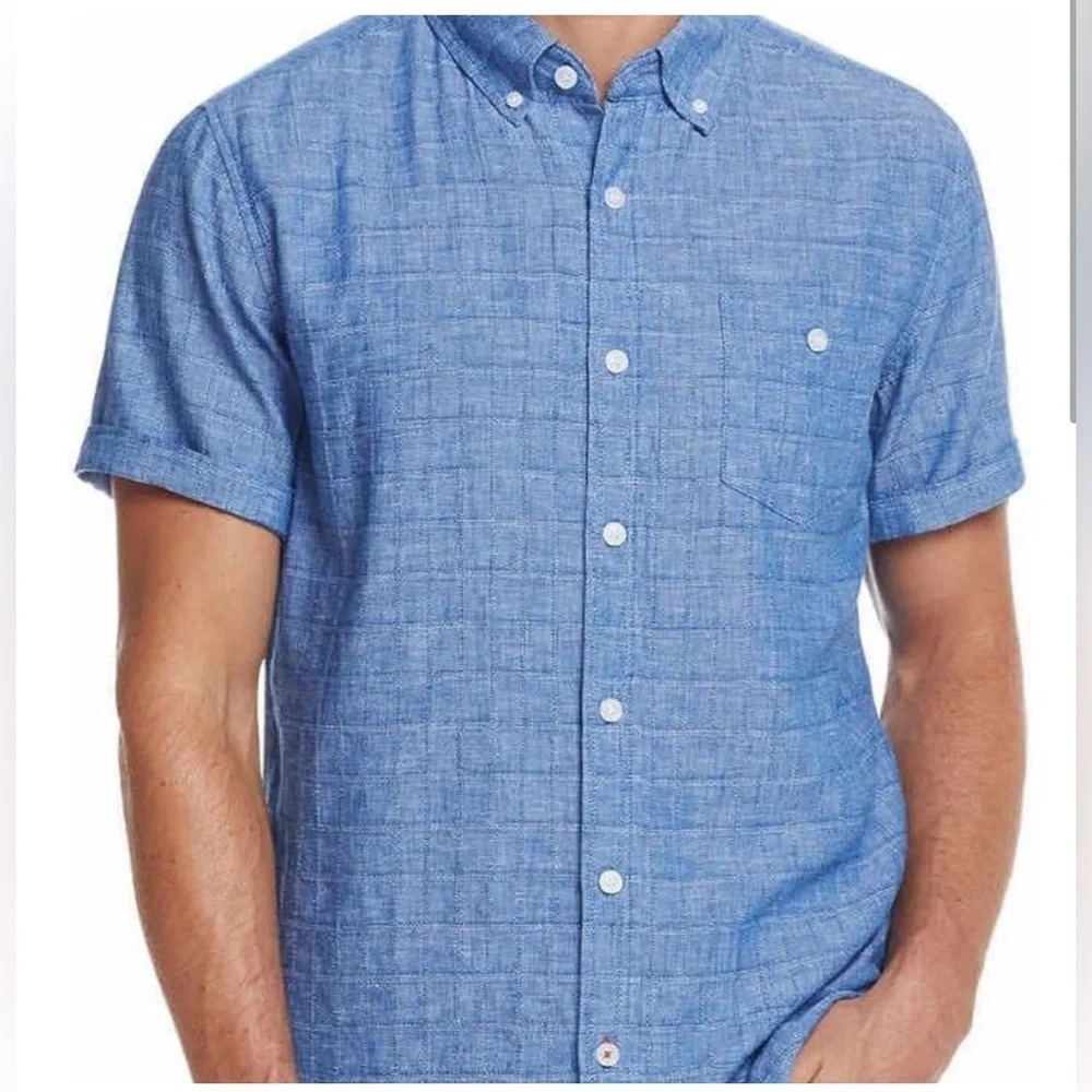 Weatherproof Vintage Men's Short Sleeve Woven Shirt XXL